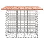 vidaXL Table de jardin Gabion Design 100x102x72 cm Bois massif Douglas