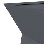 vidaXL Jardinière sur pilier   bol anthracite 35x35x73 cm en acier.