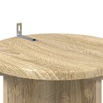vidaXL Support de Plante 2 pièces Chêne Sonoma 29 5 x 29 5 x 60 cm