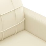 vidaXL Fauteuil Crème 60 cm Similicuir