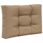 vidaXL Coussin de canapé d'extérieur 3 Pièces Taupe Polyester