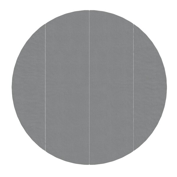 vidaXL Bâche de piscine gris clair Ø458 cm géotextile polyester