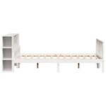 vidaXL Lit bibliothèque sans matelas blanc 150x200 cm bois pin massif