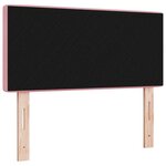 vidaXL Tête de lit LED avec bandes LED Rose 100 cm Velours
