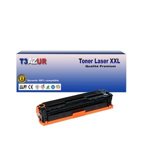 T3AZUR - Toner compatible avec HP Color LaserJet Pro MFP M282nw M283cdw M283fdn M283fdw W2210X (207X) Noir avec puce