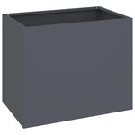 vidaXL Cache-pot de jardin Anthracite Acier laminé à froid