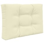 vidaXL Coussin de canapé d'extérieur 2 Pièces Crème Polyester