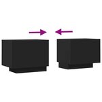 vidaXL Meuble TV Noir 100x35x40 cm Aggloméré