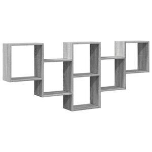 vidaXL Étagère murale sonoma gris 159x18x66 cm bois ingénierie