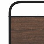 vidaXL Cadre de lit en métal sans matelas chêne marron 183x213 cm