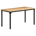 vidaXL Table de salle à manger 140x70x76 cm Bois de manguier brut