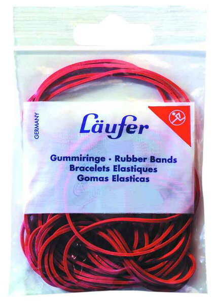 Elastique RONDELLA en sachet de 10 g, Assortiment de taille LÄUFER
