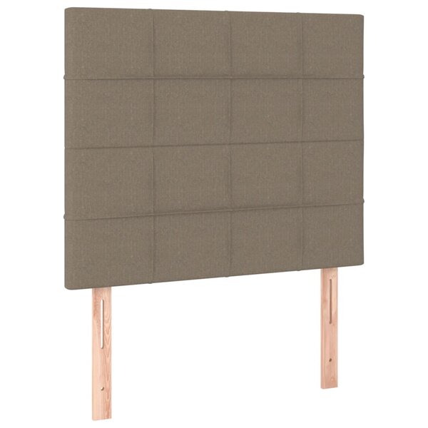 vidaXL Têtes de lit 2 Pièces Taupe 100x5x78/88 cm Tissu