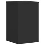 vidaXL Supports pour plantes 2 Pièces noir 30x30x50 cm bois d'ingénierie