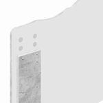 vidaXL Tête de lit avec tête de lit Gris béton 90 cm Bois d'ingénierie