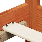 vidaXL Ensemble Lit de Jour 2 Pièces Cire marron Bois de pin massif