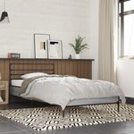 vidaXL Cadre de lit sans matelas sonoma gris 75x190 cm