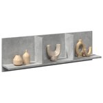 vidaXL Armoire murale 100x16 5x30 cm gris béton bois d'ingénierie