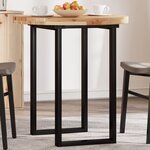 vidaXL Dessus de table rond Ø70x4 cm bois massif d'acacia