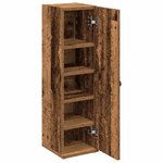 vidaXL Meuble de salle de bain avec porte-rouleau vieux bois