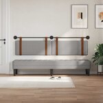 vidaXL Tête de lit suspendue Gris nuage PU antique