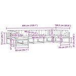 vidaXL Ensemble de canapés d'extérieur 7 pc Blanc et gris clair