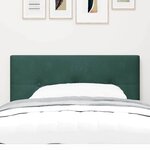 Cabeça de Cama LED vidaXL Com Botões em Veludo Verde Escuro de 80 cm