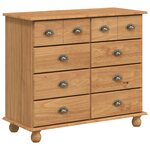 vidaXL Commode 'ASKIM'Marron miel 91x40x79 cm en pin massif