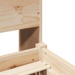 vidaXL Lit bibliothèque sans matelas 90x200 cm bois de pin massif