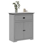 vidaXL Armoire de couloir BODO gris 80x35x90 cm