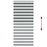 vidaXL Store zèbre gris foncé largeur du tissu 90 9 cm polyester