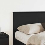 vidaXL Tête de lit Chêne noir 150 cm Bois d'ingénierie