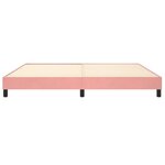 vidaXL Cadre de lit sans matelas rose 200x200 cm velours