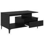 vidaXL Table basse Chêne noir 90 x 49 x 45 cm Bois d'ingénierie