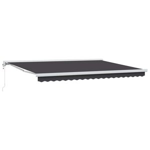 vidaXL Auvent Rétractable Anthracite 450 × 300 cm Tissu  Métal