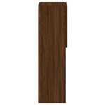 vidaXL Meuble TV avec lumières LED chêne marron 30 5x30x102 cm