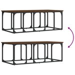 vidaXL Table basse chêne marron 100x50x35 5 cm bois d'ingénierie