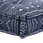 vidaXL Coussin de canapé sur palette Impression indigo tissu