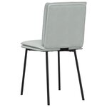 vidaXL Chaises à manger lot de 6 gris clair velours