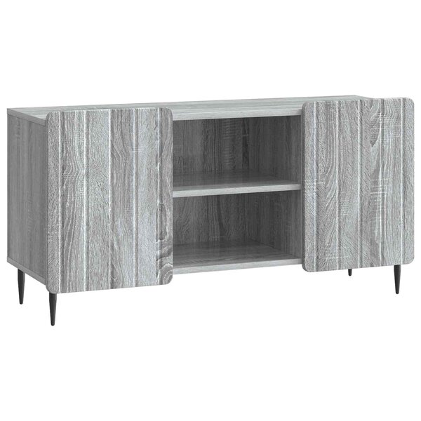 vidaXL Meuble TV 102 x 34 5 x 52 cm Sonoma gris Bois d'ingénierie