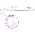 vidaXL Auvent Blanc 6 × 3 5 m Métal