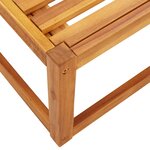 vidaXL Salon de jardin avec coussins 4 Pièces bois d'acacia massif
