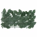 vidaXL Écran de balcon avec feuilles vert foncé 600x150 cm