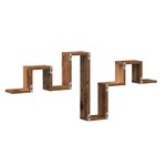 vidaXL Étagère Murale Montage mural Bois ancien 104 5 x 43 x 10 cm