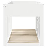 vidaXL Lit Superposé pour Enfants Blanc 90 x 200 cm Bois d'ingénierie