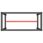 vidaXL Cadre de banc de travail Noir et rouge mat 110x50x79 cm Métal