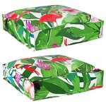 vidaXL Coussins de palette vieXL pour siège 2 Pièces Tropical Jungle 40x40x8 cm - Tissu Oxford
