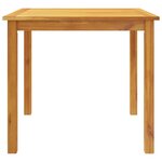 vidaXL Ensemble à manger de jardin 5 Pièces 85x85x74 cm Bois d'acacia solide