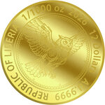Pièce de monnaie en Or 12 Dollars g 0.031 (1/1000 oz) Millésime 2026 STEAMPUNK MECH OWL 1/1000 (PRÉCOMMANDE)