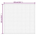 vidaXL Couverture lestée Gris 220x235 cm 11 kg Tissu